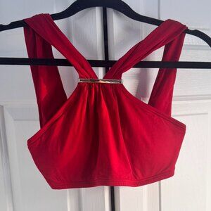 Michael Kors Red Bikini Top Size XS